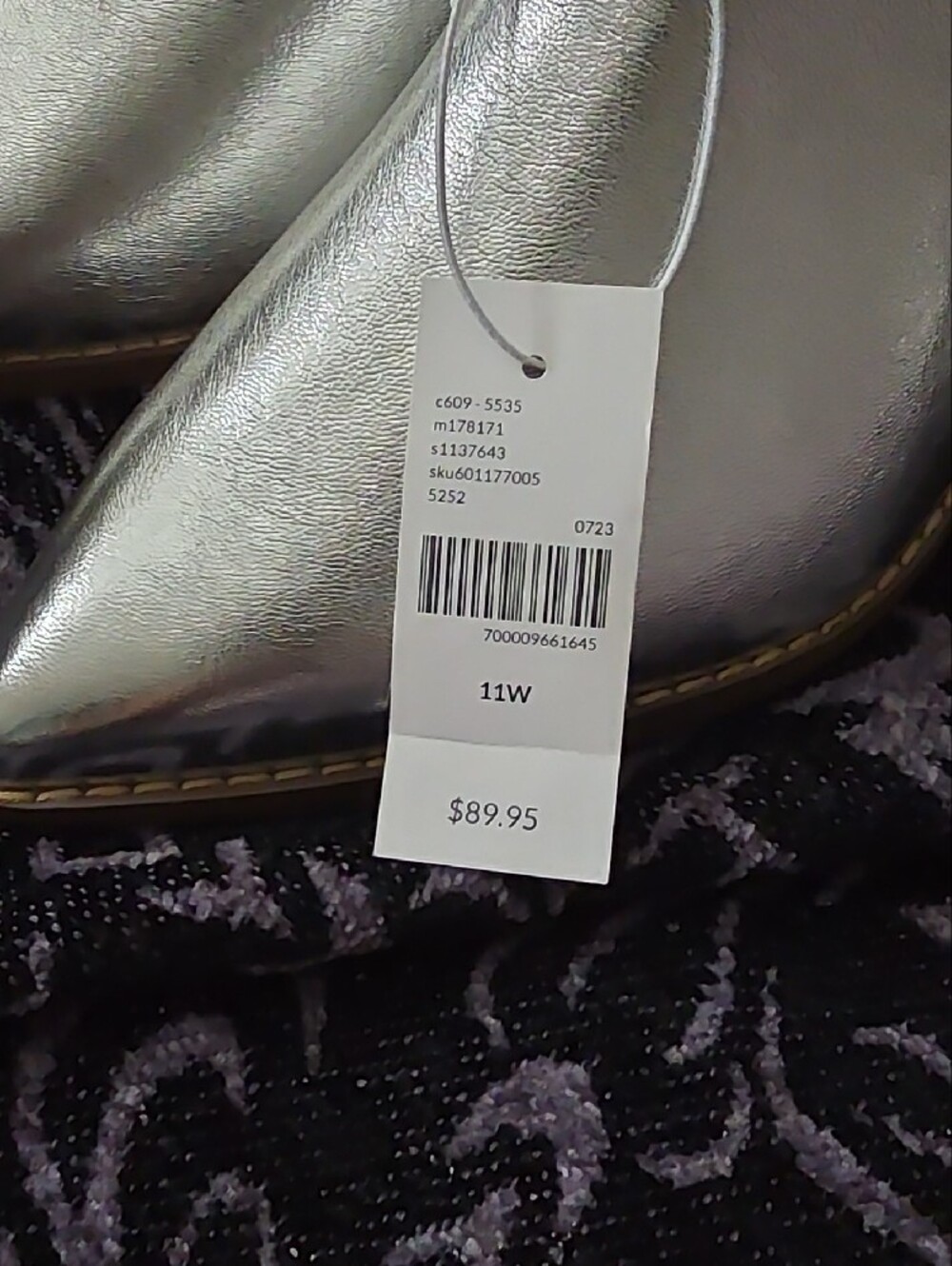 Lane Bryant Metallic Silver Pointed Ankle Booties - Picture 12 of 12